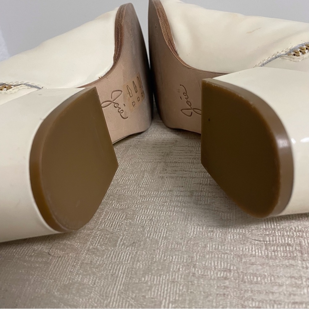 JOIE RUBEE DOUBLE ZIP PATENT LEATHER FLAT GOGO BOOTIE - Picture 8 of 15